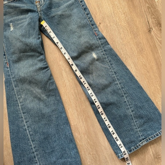 True Religion Girl’s Extreme Flare Boot Cut Jeans Size 8 y2k - Picture 2 of 14